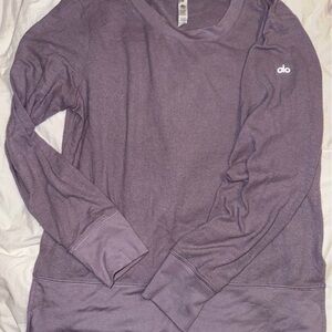 ALO Yoga Purple Long Sleeve Tee
